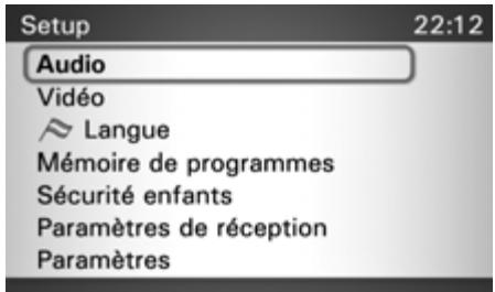 BECKER TRIVISION 7970 - Selectionner le menu de configuration - 1