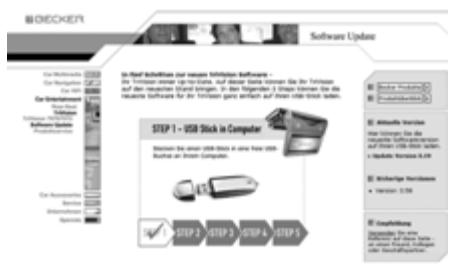 BECKER TRIVISION 7970 - Télécharger des mises à jour de logiciel - 1