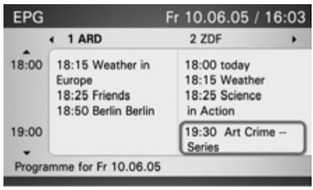BECKER TRIVISION 7970 - Chercher une émission avec EPG - 1