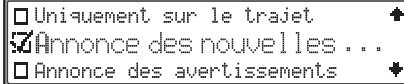 BECKER 7800 - Réglage des informations routières vo-cales - 2