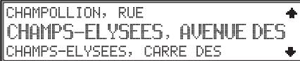 BECKER 7800 - Saisie de la rue de destination - 4