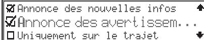 BECKER 7800 - Réglage des informations routières vo-cales - 3