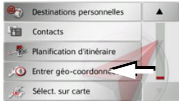 BECKER TRAFFIC ASSIST Z113 - Saisie des coordonnées - 1