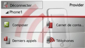 BECKER TRAFFIC ASSIST Z113 - Déconnexion d'un téléphone raccordé - 1