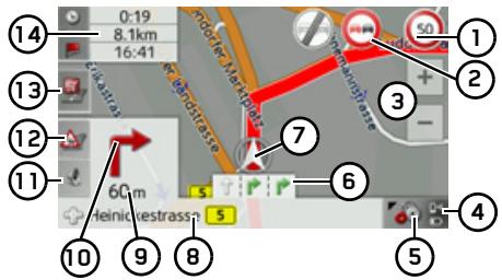 BECKER TRAFFIC ASSIST Z113 - Affichage de carte avec guidage - 1