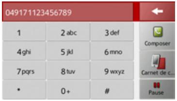 BECKER TRAFFIC ASSIST Z113 - Composer un numero - 1