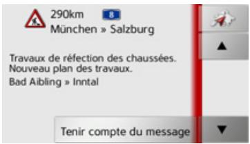 BECKER TRAFFIC ASSIST Z113 - Lecture du message* - 1