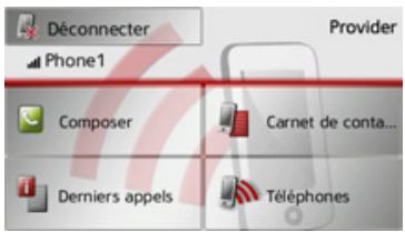 BECKER TRAFFIC ASSIST Z113 - Menu Telephone - 1