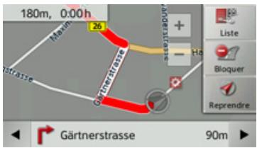 BECKER TRAFFIC ASSIST Z215 - Description d'itinéraire - 1
