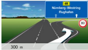 BECKER TRAFFIC ASSIST Z215 - Affichage de carte avec Junction View - 1