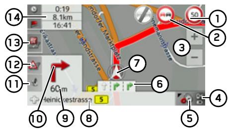 BECKER TRAFFIC ASSIST Z215 - Affichage de carte avec guidage - 1