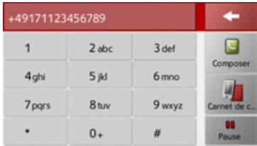 BECKER TRAFFIC ASSIST Z215 - Composer un numero - 1