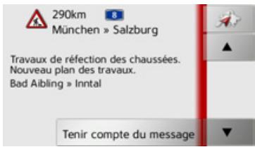 BECKER TRAFFIC ASSIST Z215 - Lecture du message - 1