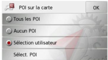 BECKER TRAFFIC ASSIST Z215 - Régler les catégories POI - 1