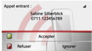 BECKER TRAFFIC ASSIST Z215 - Acceptation d'une communication - 1
