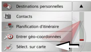 BECKER TRAFFIC ASSIST Z215 - Selection d'une destination à partir de la carte - 1