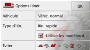 BECKER TRAFFIC ASSIST Z215 - Touche Options itinér. - 2