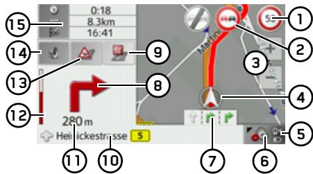 BECKER TRAFFIC ASSIST Z215 - Écran divisé avec guidage - 1