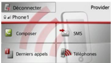 BECKER TRAFFIC ASSIST Z215 - Déconnexion d'un téléphone raccordé - 1