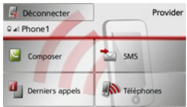 BECKER TRAFFIC ASSIST Z215 - Menu Telephone - 1