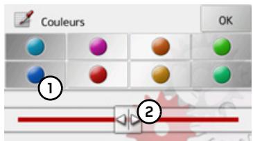BECKER TRAFFIC ASSIST Z215 - Réglage des couleurs - 2