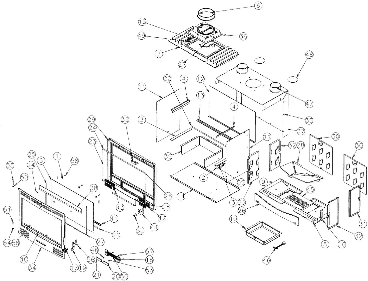 GODIN 3268 INSERT BOIS - Remontage du clapet - 1