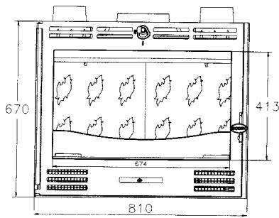 GODIN 3268 INSERT BOIS - Caracteristiques dimensionnelles - 1