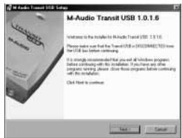 M-AUDIO TRANSIT USB - Installation sous Windows 98SE - 1