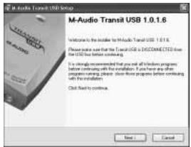 M-AUDIO TRANSIT USB - Windows XP - 1