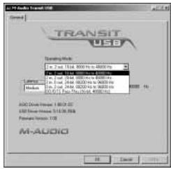 M-AUDIO TRANSIT USB - Operating Mode (Mode d'opération) - 1