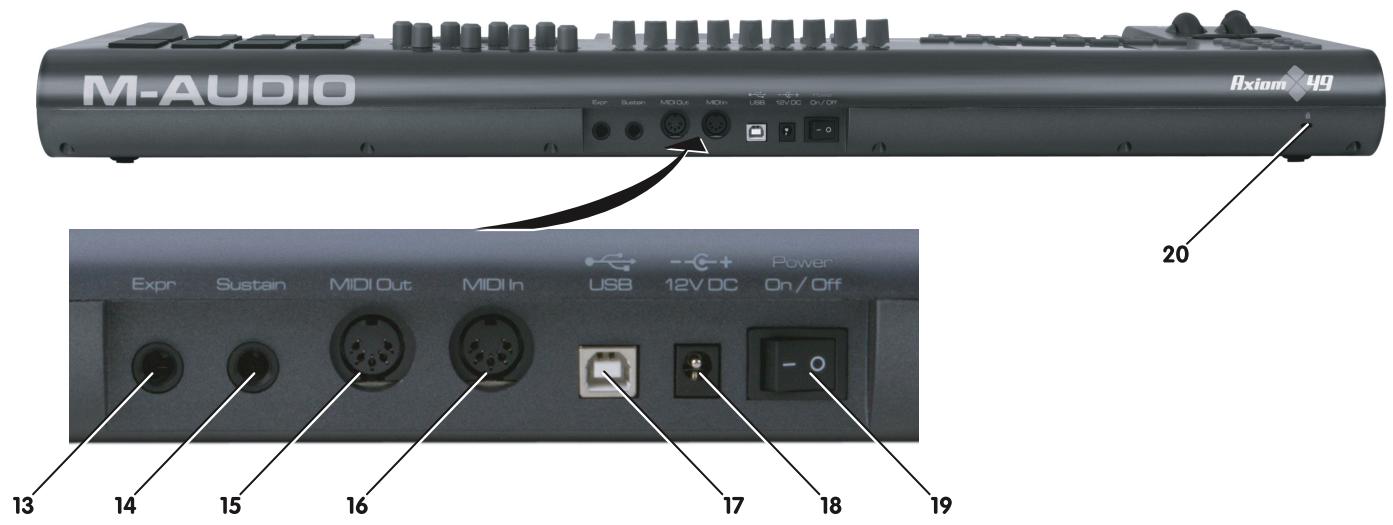M-AUDIO AXIOM 61 - Aperçu de la partie arrêté - 1