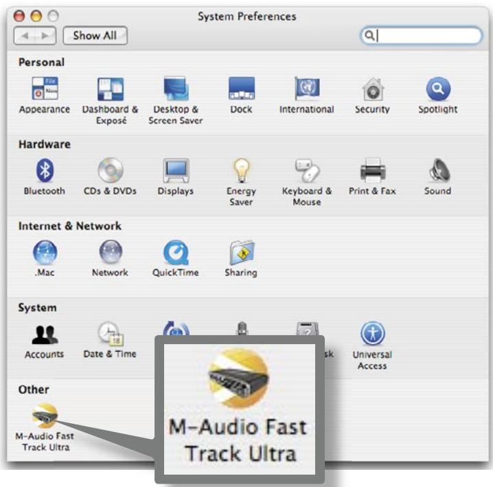 M-AUDIO FAST TRACK ULTRA - Le Panneau de configuration logiciel - 2