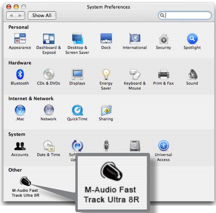 M-AUDIO FAST TRACK ULTRA 8R - Le Panneau de configuration logiciel - 2