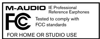 M-AUDIO IE-10 - Aux Normes pour l'Union Europeenne - 1