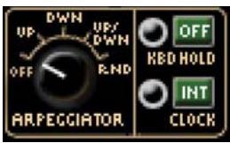 M-AUDIO IMPOSCAR - Commandes générales et d'arpeggiator - 1