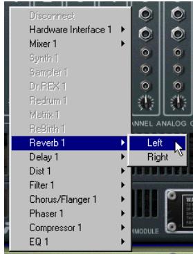 M-AUDIO PROPELLERHEAD REASON - Utilisation des menus contextuels - 1