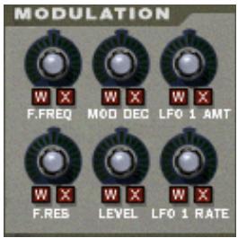M-AUDIO PROPELLERHEAD REASON - Paramètres de modulation - 1