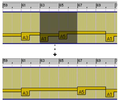 M-AUDIO PROPELLERHEAD REASON - Supprimer des sections de changements de Patterns - 1