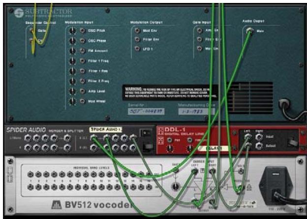 M-AUDIO PROPELLERHEAD REASON - Reliez les modules de la façon suivante : - 1
