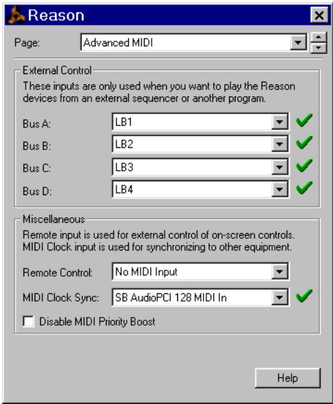 M-AUDIO PROPELLERHEAD REASON - Synchronisation de Reason à un apparéil externe - 2