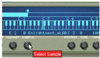M-AUDIO PROPELLERHEAD REASON - Si I'échantillon est charge mais n'est pas encore affecté. - 1