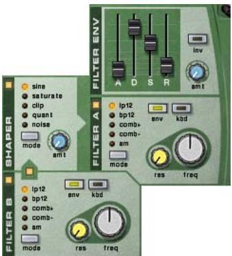 M-AUDIO PROPELLERHEAD REASON - Section des filtres - 1