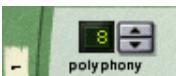M-AUDIO PROPELLERHEAD REASON - Réglage du nombre de voix de polyphonie - 1