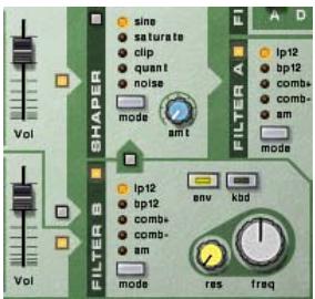 M-AUDIO PROPELLERHEAD REASON - Deux oscillateurs chacun affecté à un filtré - 1