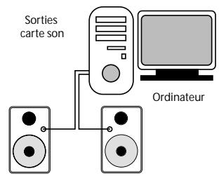 M-AUDIO SP-5B - Connexion aux sorties d'un préamplificateur, d'un ordinateur ou d'une console - 2
