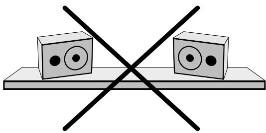 M-AUDIO SP-5B - Placement des moniteurs SP-5B - 3