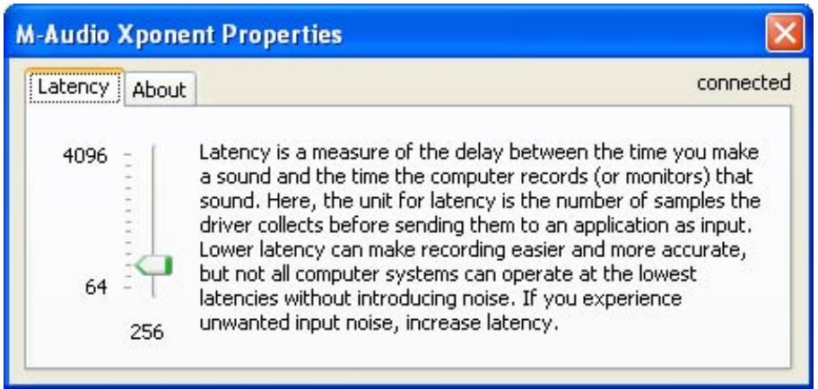 M-AUDIO XPONENT - Panneau de configuration d'Xponent - 1