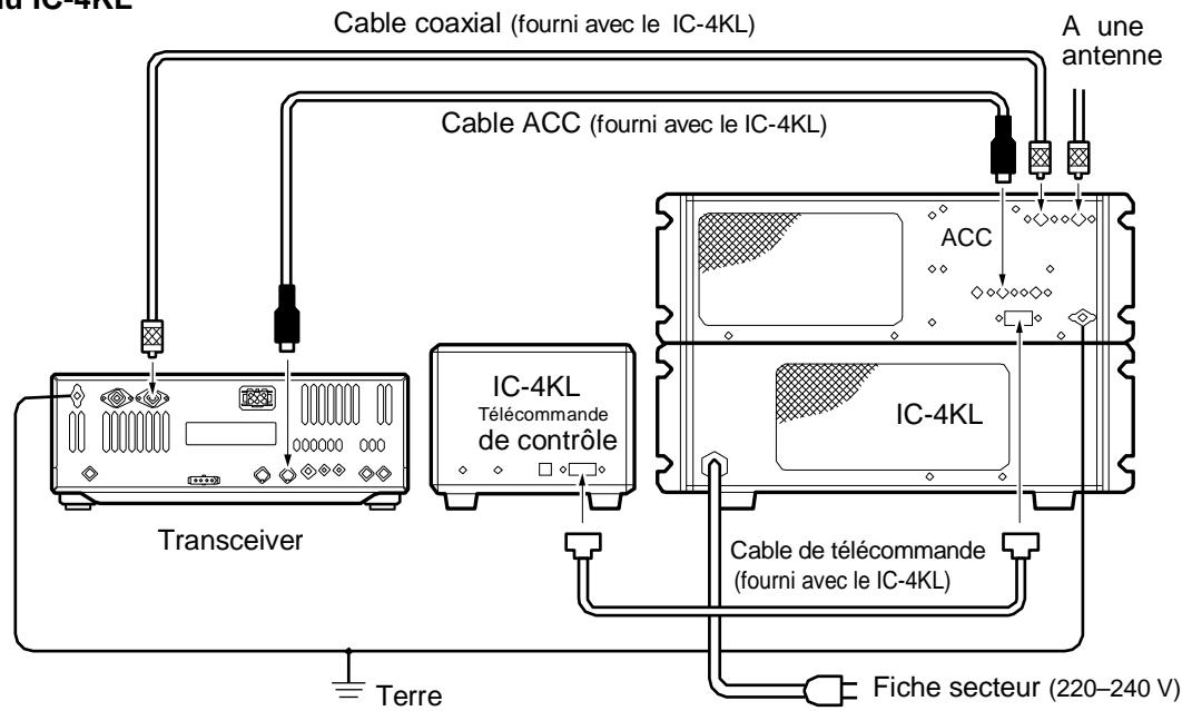 ICOM IC 756 - Raccordement ampli lineaire - 1
