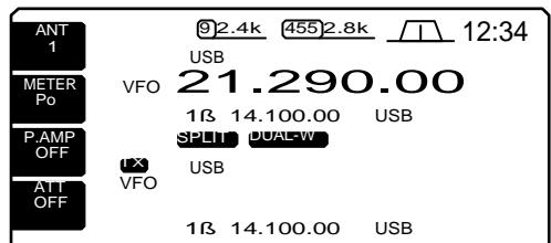 ICOM IC 756 - Balayage durant la double veille - 2