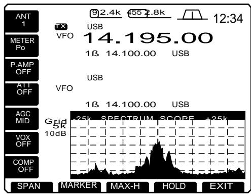 ICOM IC 756 - Analyseur de spectre - 1